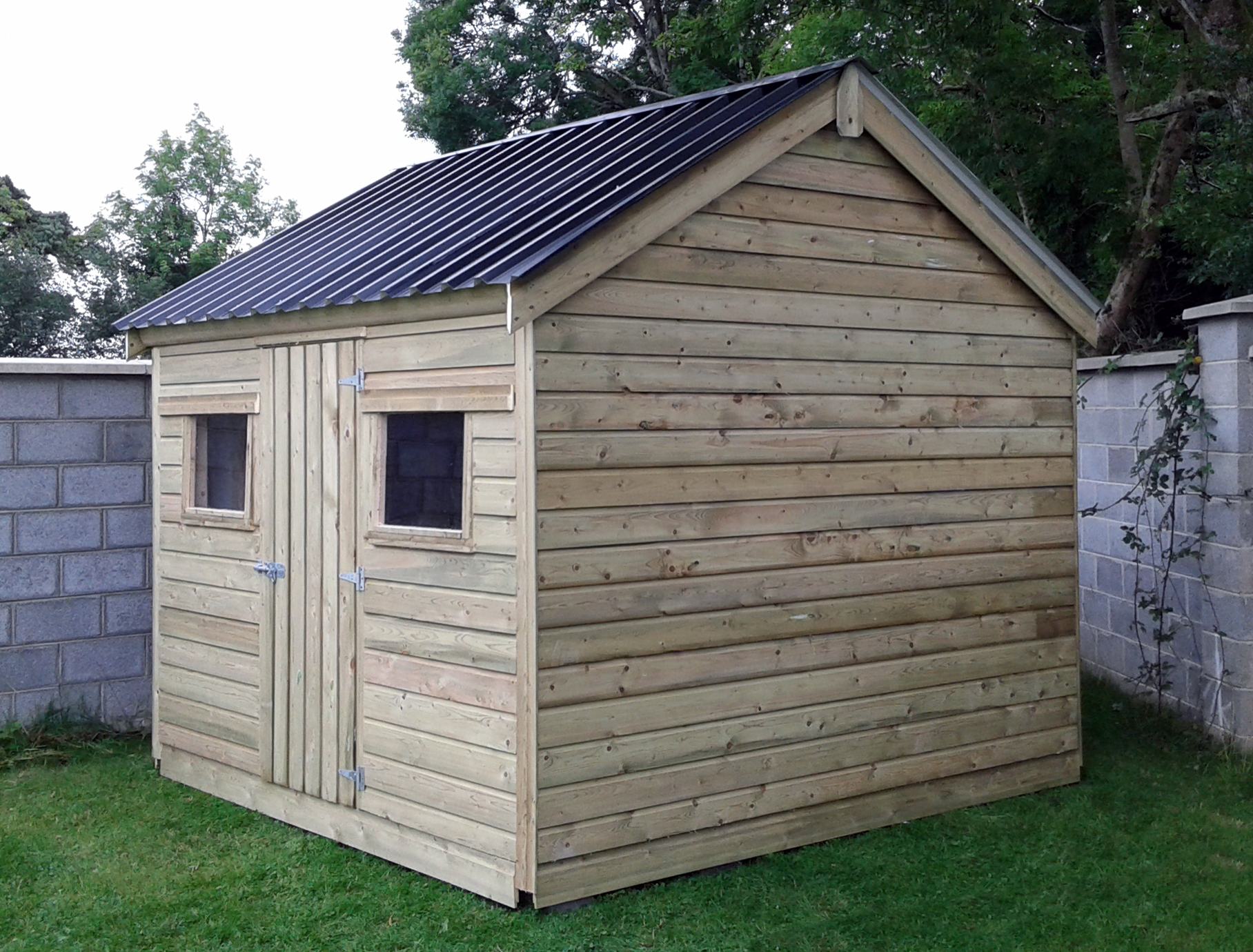 02a Deluxe Treated Cottage 10x8 Steel Roof