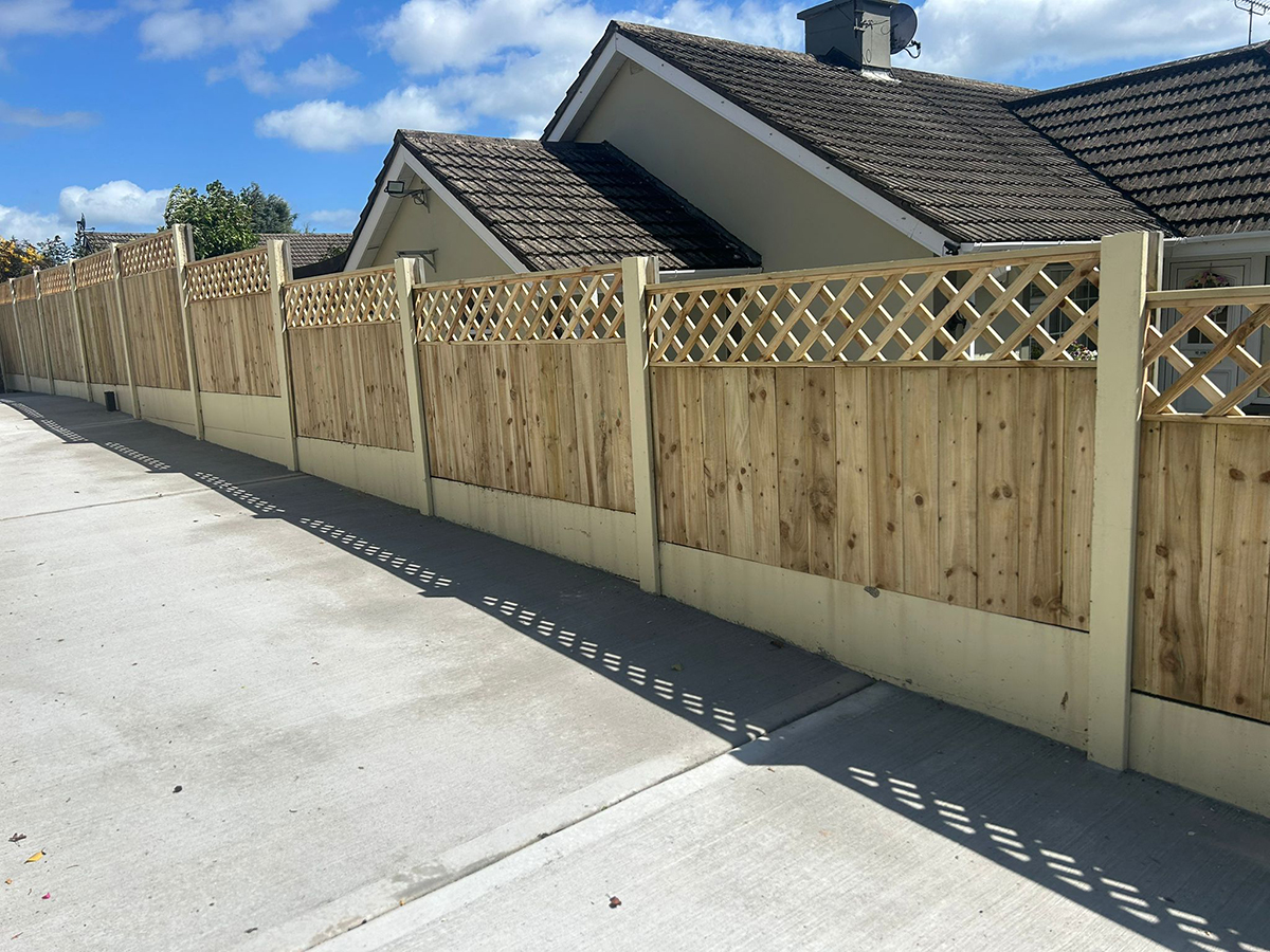 Butt Jointed Fence Trellis 1