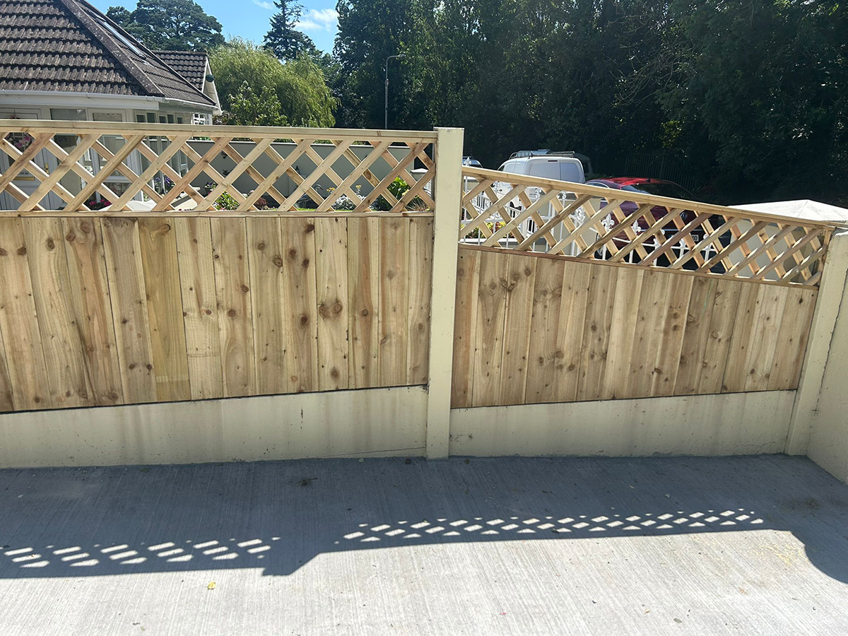 Butt Jointed Fence Trellis 2