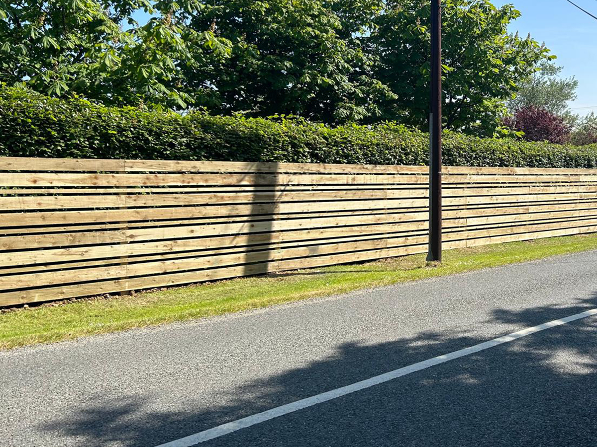 Timber Boundary Fence 1
