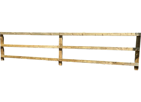 Post and Rail Fence Sketch