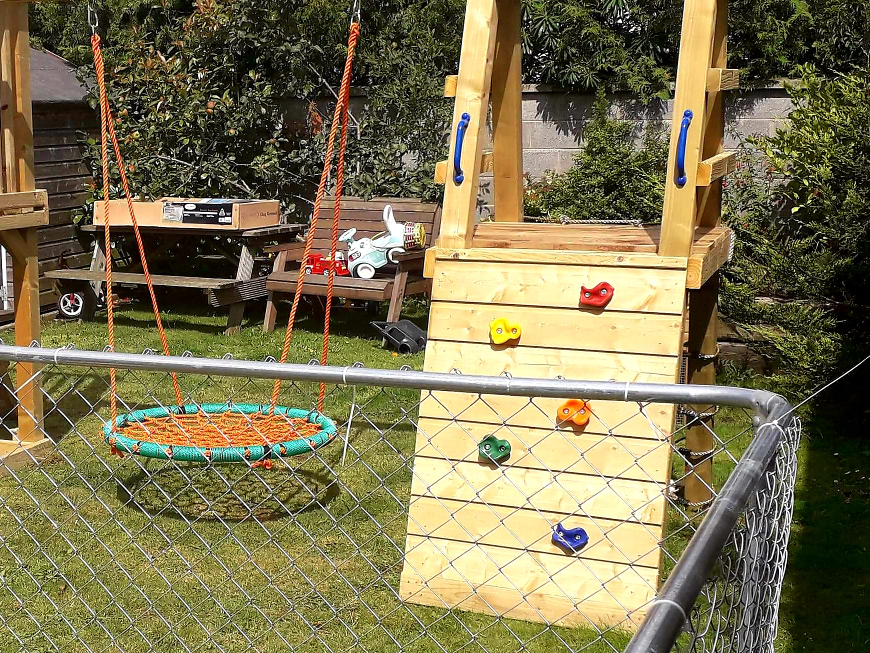 Swing Set & Climbing Wall
