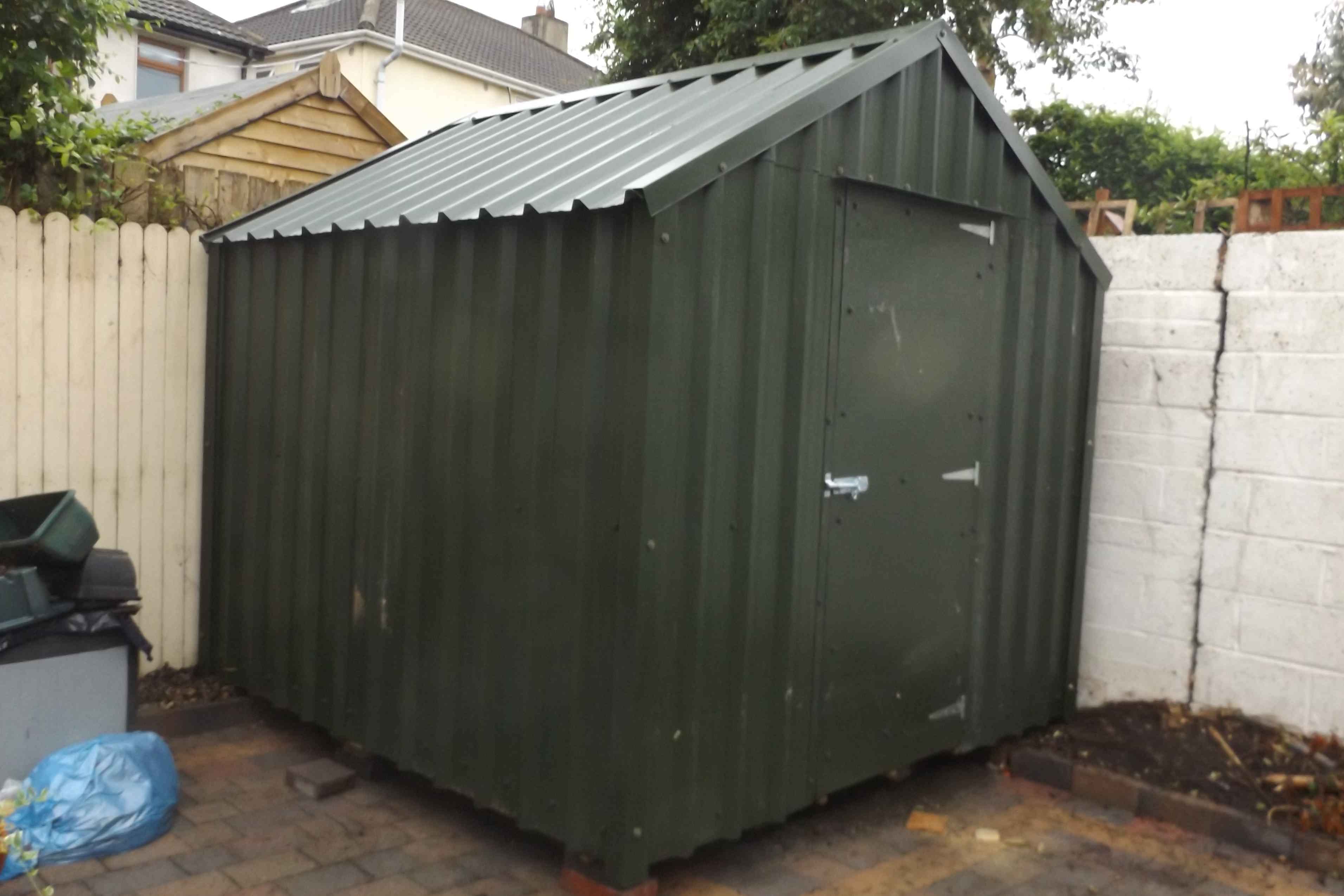 03 8x8 Green Steel Timber Frame