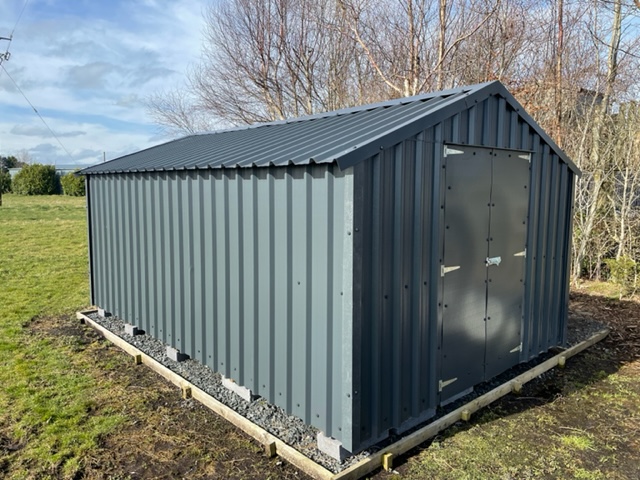07 Grey 16x10 Steel Timber Frame
